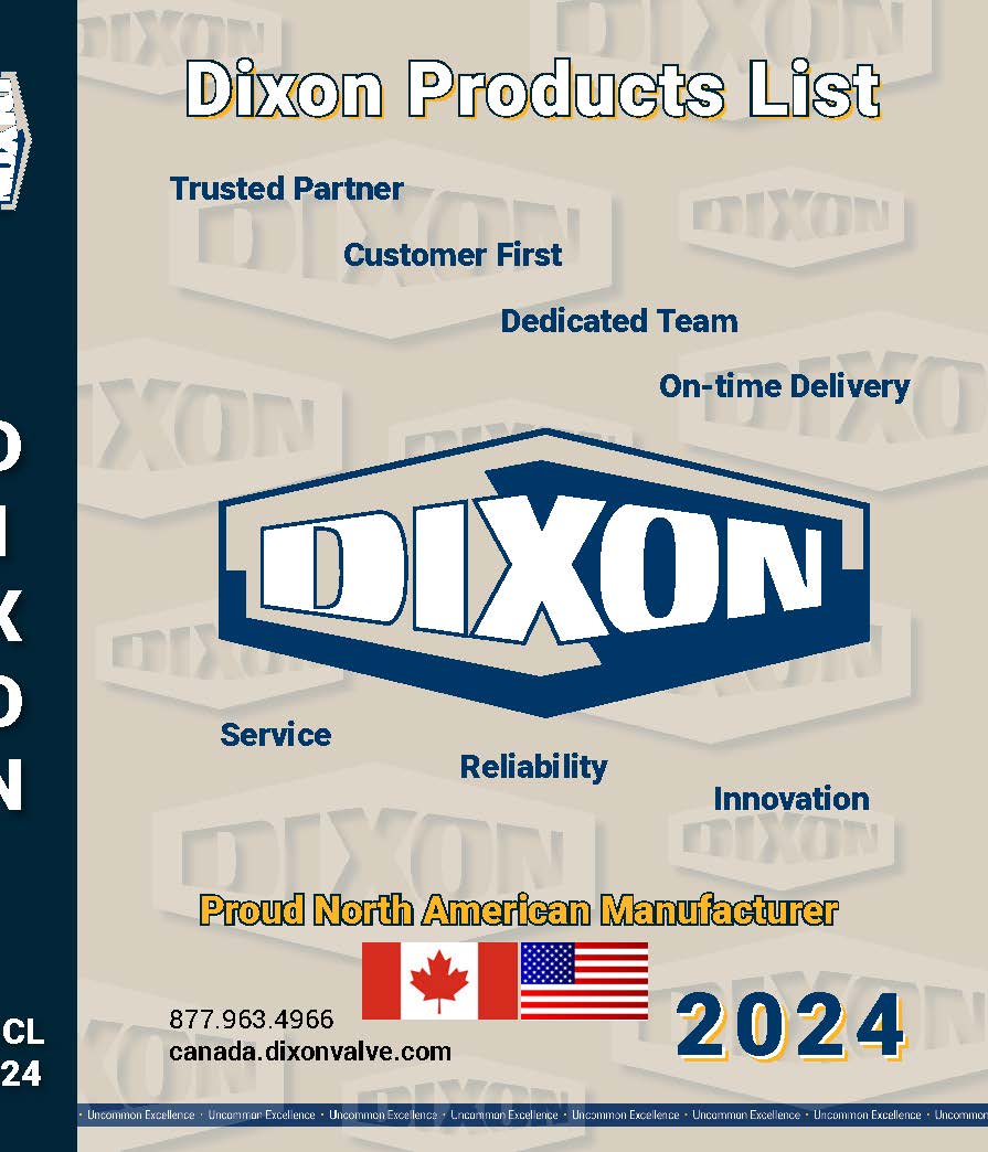 Dixon Products List Catalogue 2024 catalog cover