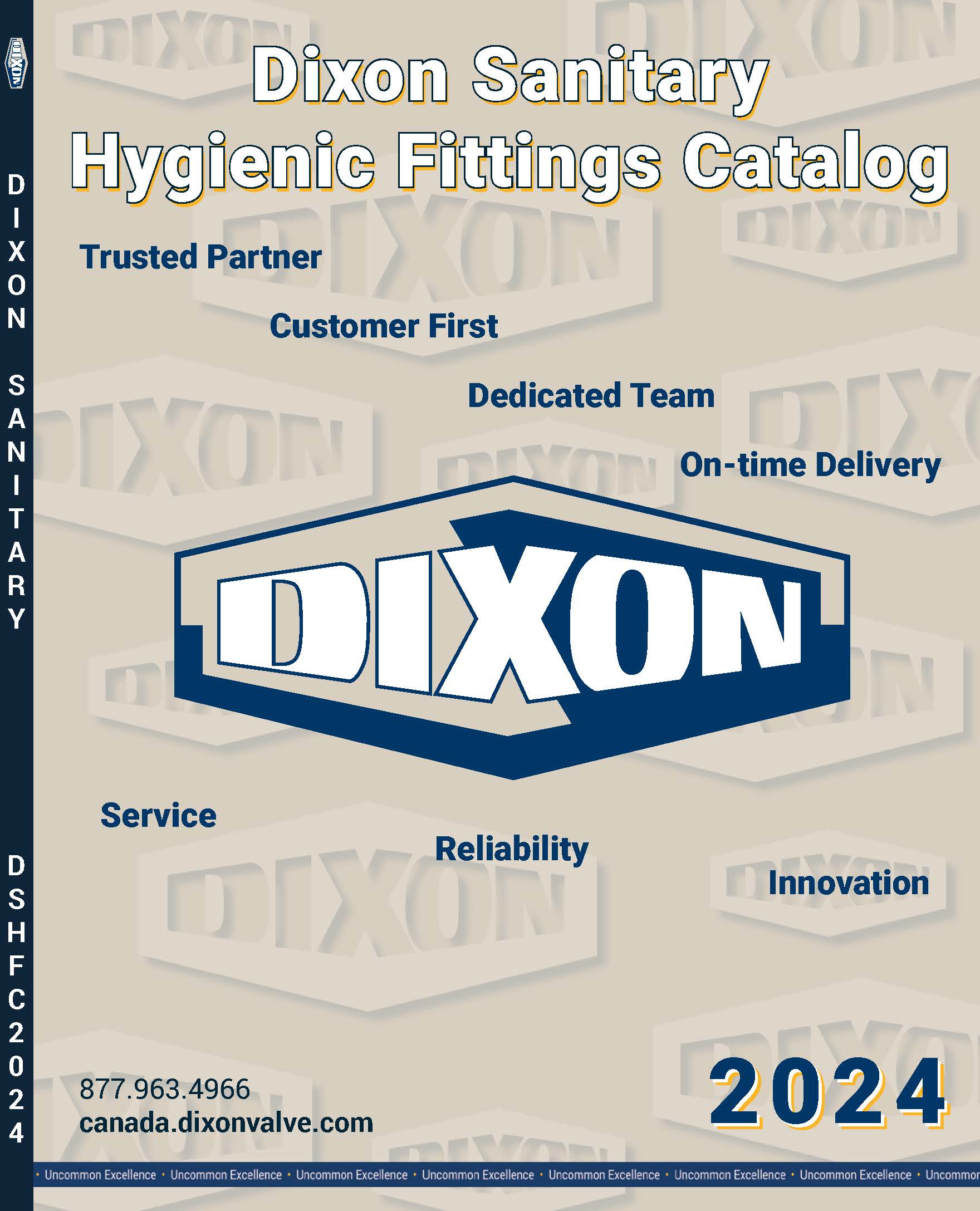 Dixon Sanitary Hygienic Fittings Catalogue 2024 catalog cover